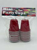 Mini Red Party Cups 2oz 20ct