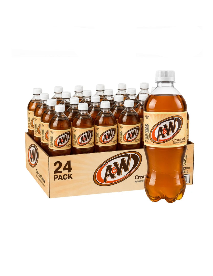 A&W Cream Soda 24ct/20oz