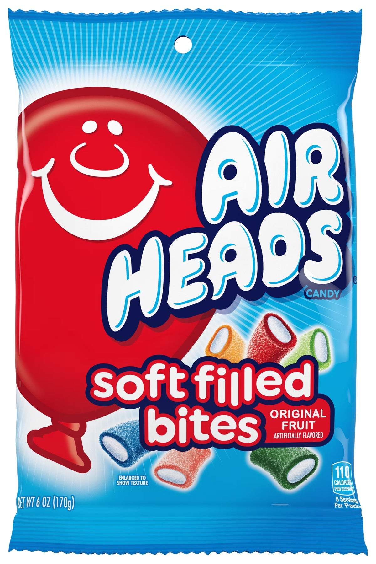 Air Heads Soft Filled Bites 12ct/6oz/170g