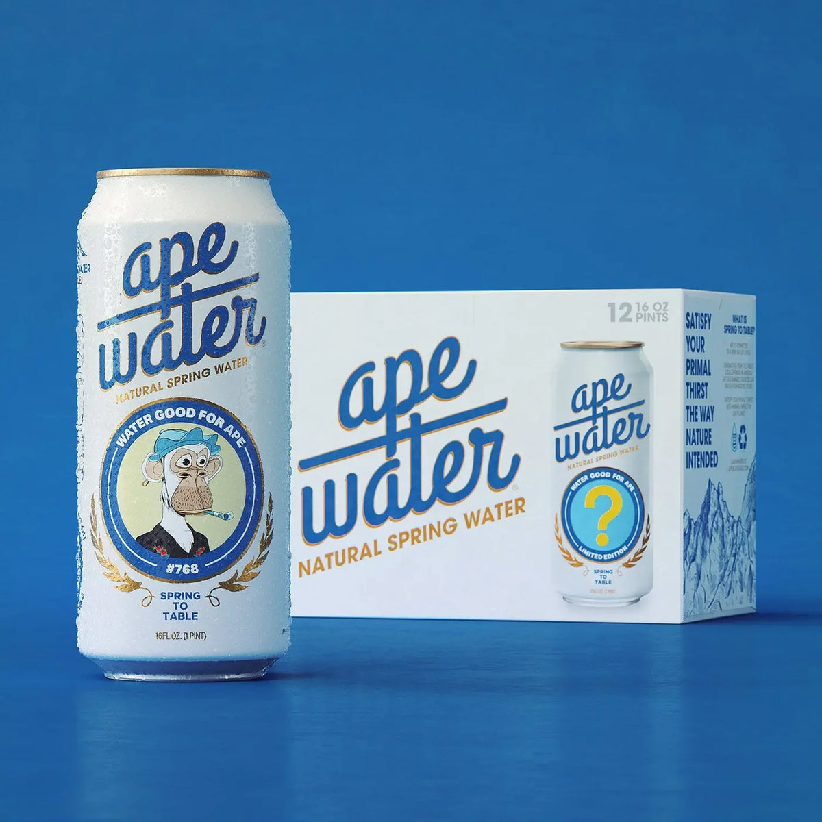 Ape Water Natural Spring Water 12/16oz