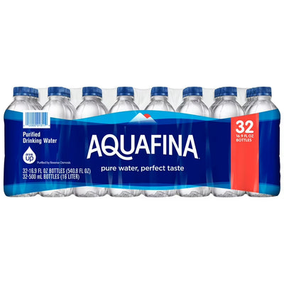 Aquafina Purified Drinking Water 32/16.9oz (500mL)