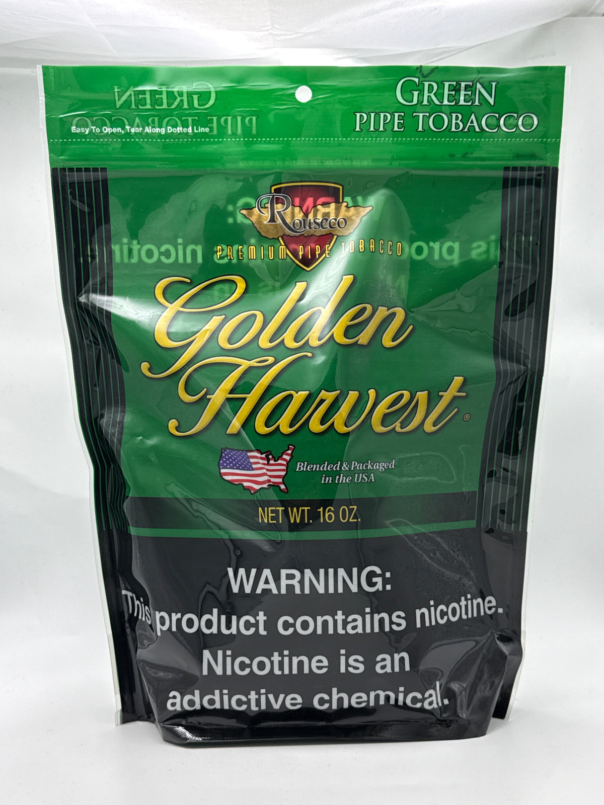 Golden Harvest Pipe Tobacco Mint Net Wt 16oz