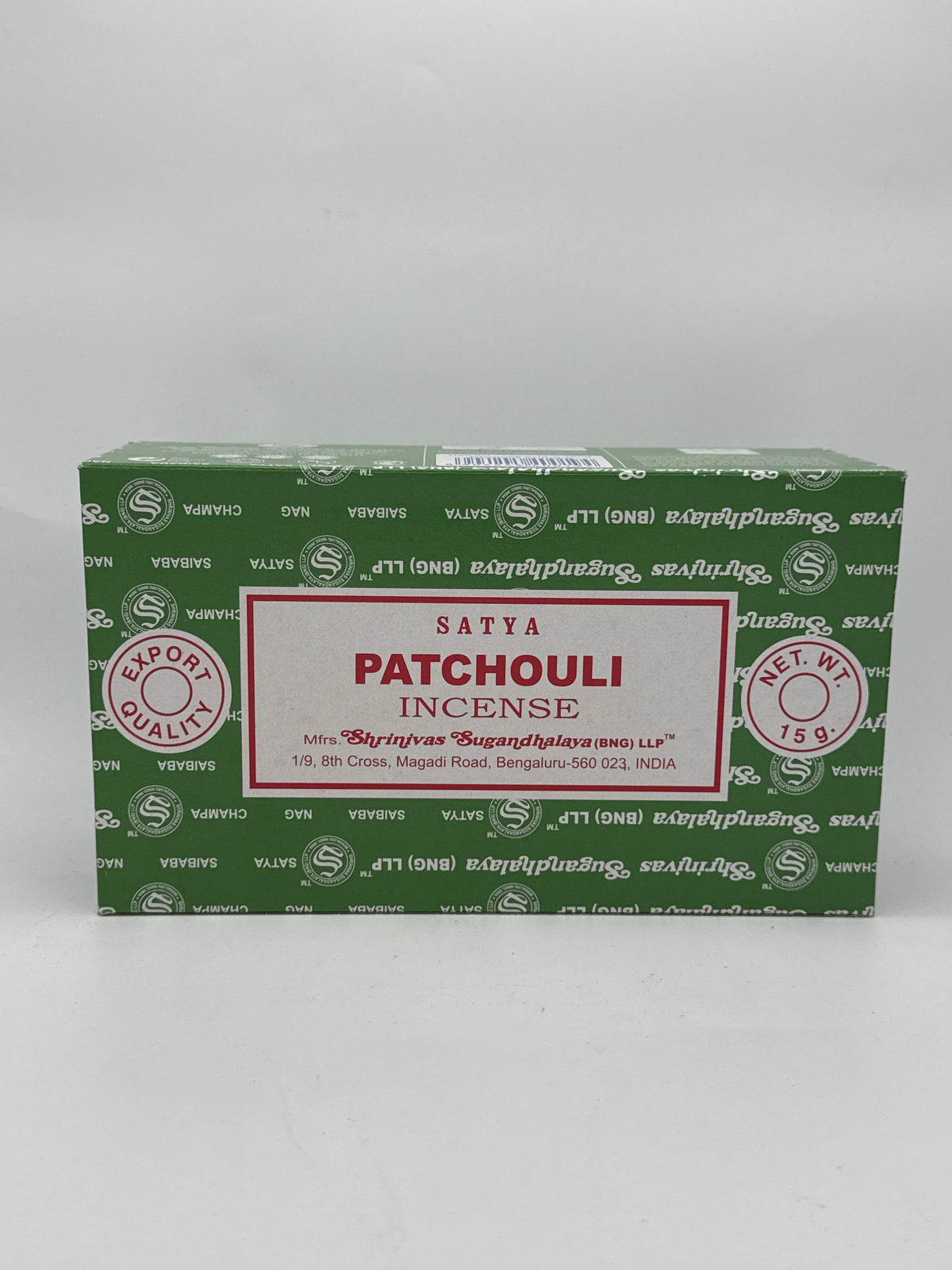 Satya Patchouli Incense 12ct