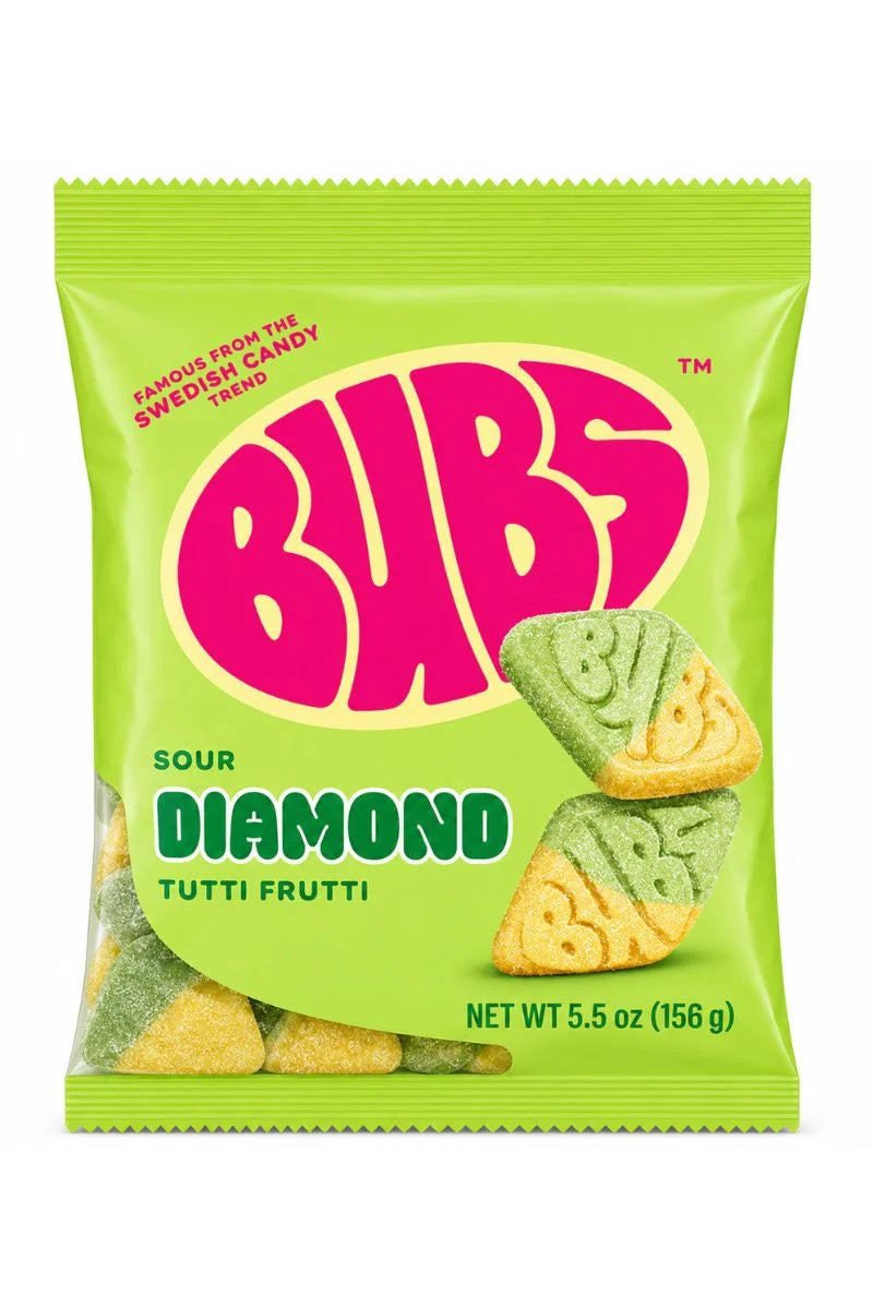 Bubs Sweet Ovals Sour Diamond Tutti 5.5oz (156g)