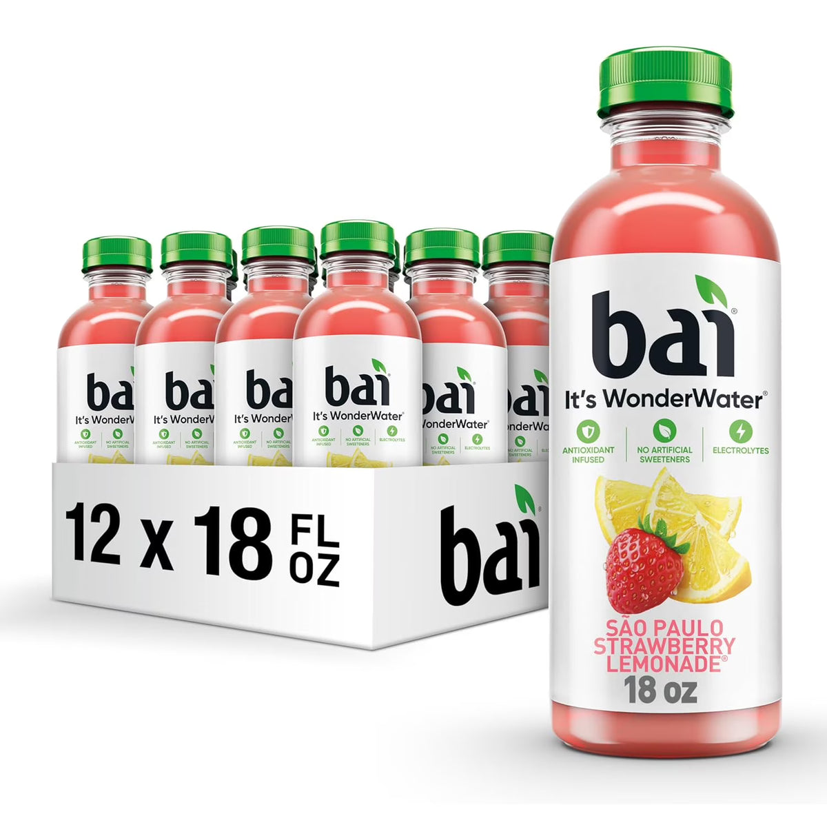 Bai Antioxidant Infusion Strawberry Lemon 12/18oz