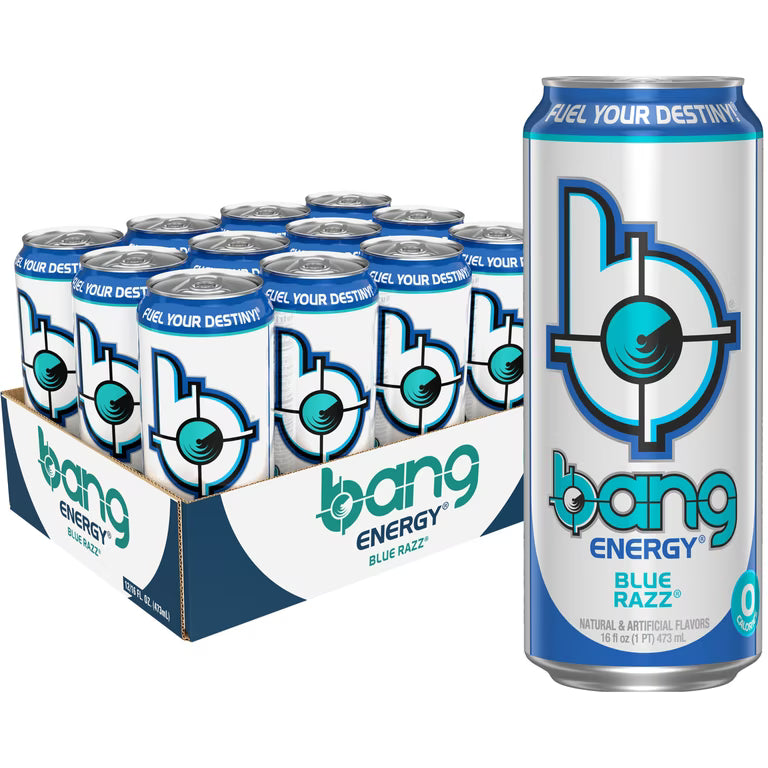 Bang Blue Razz Energy Drink 12/16oz (473ml)