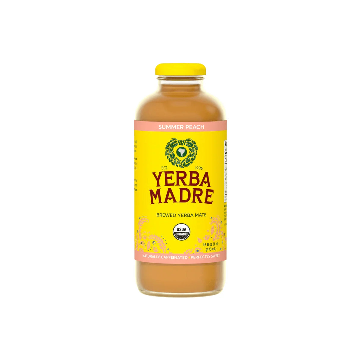 Guayaki Yerba Mate Summer Peach Glass 12/16