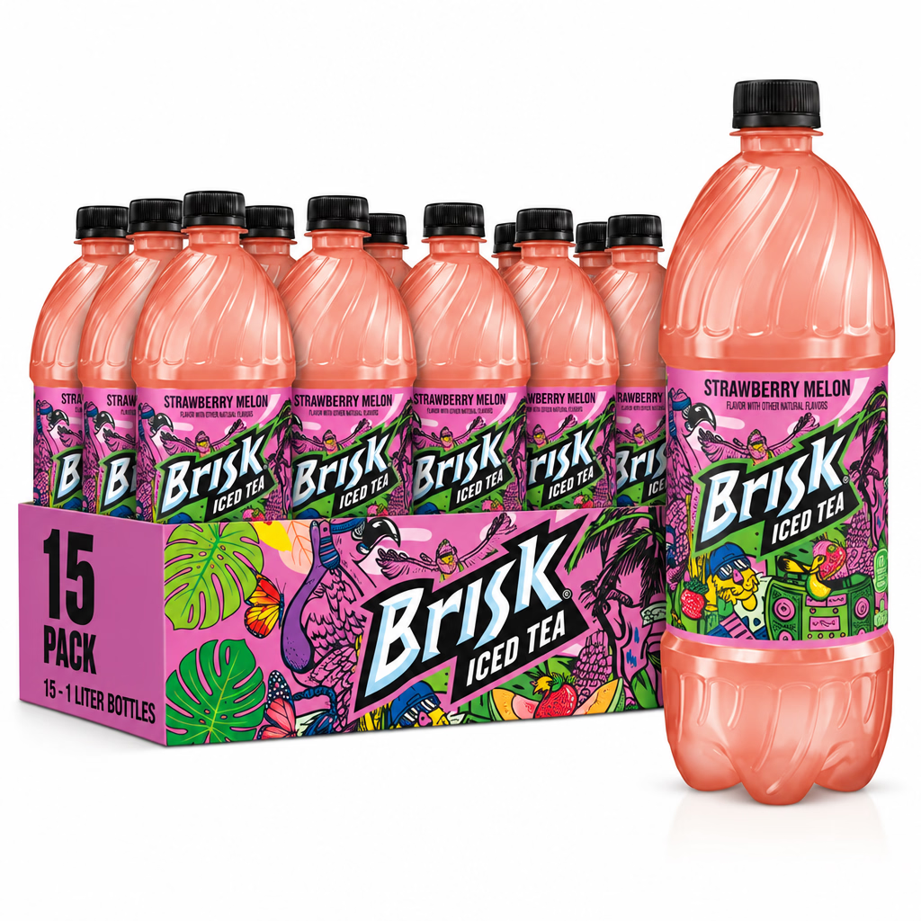 Lipton Brisk Iced Tea Strawberry Melon 15/1 Liter