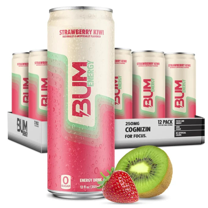 Bum Energy Drink Strawberry Kiwi 12/12oz