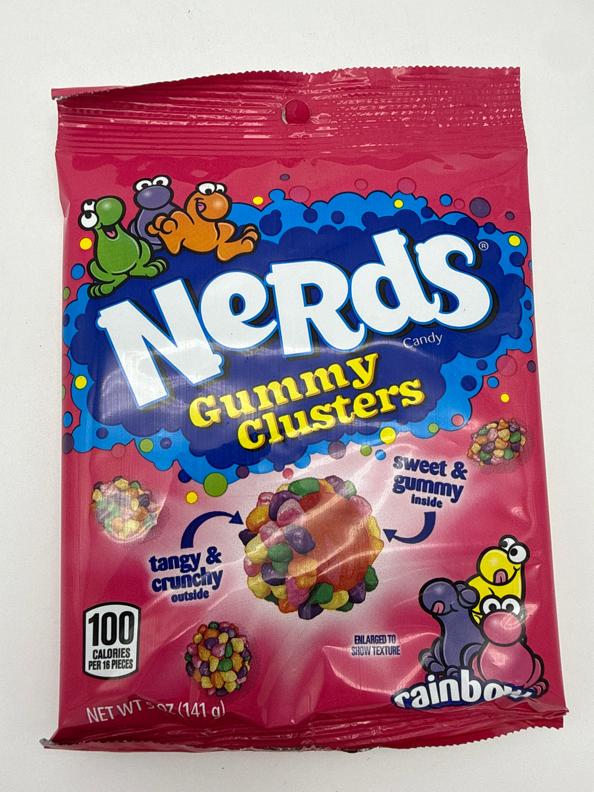 Nerds Gummy Clusters Rainbow 12/5oz Share Pouch