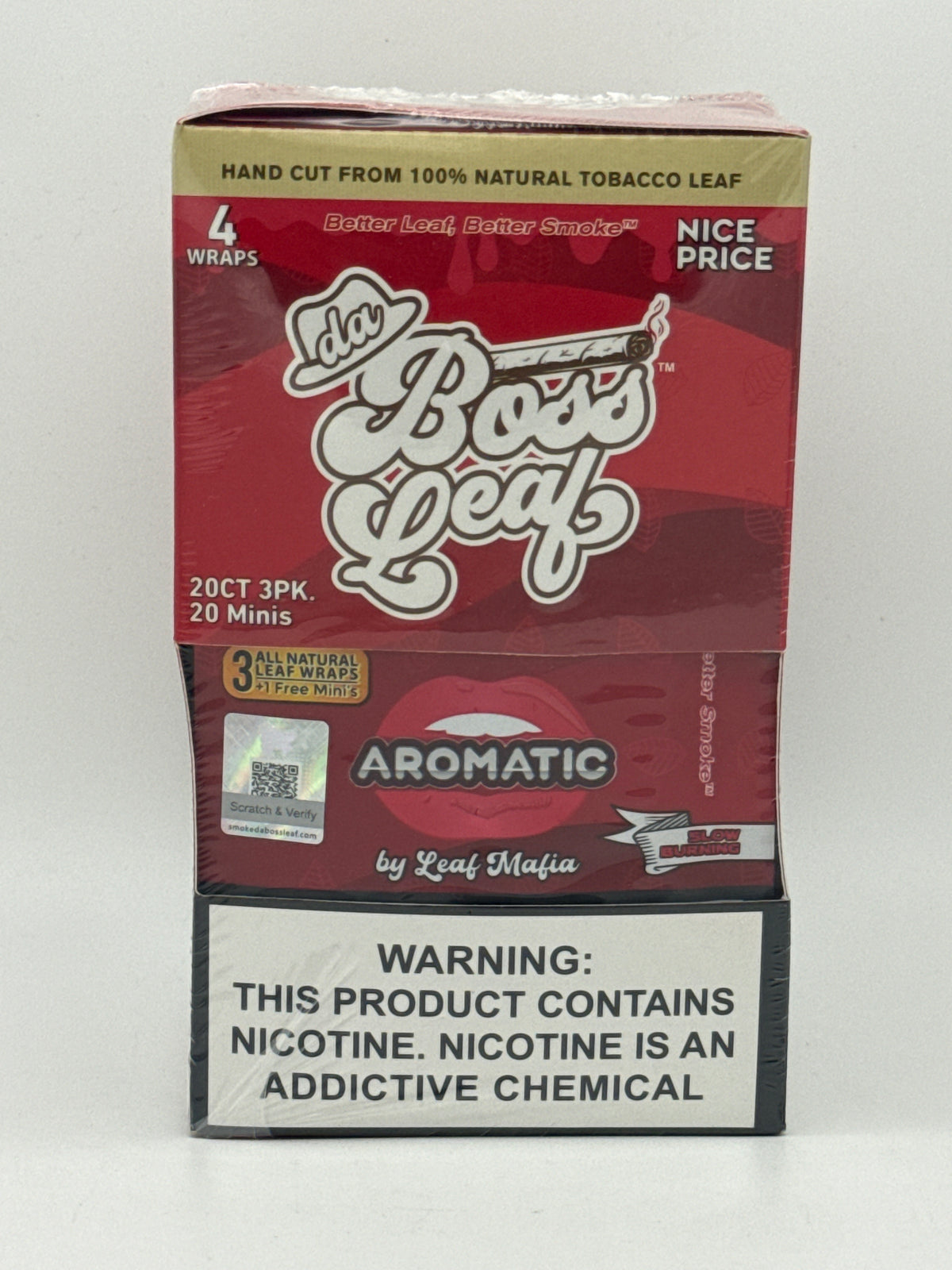 Da Boss Leaf Aromatic Nice Price Tabacco Leaf 3ct