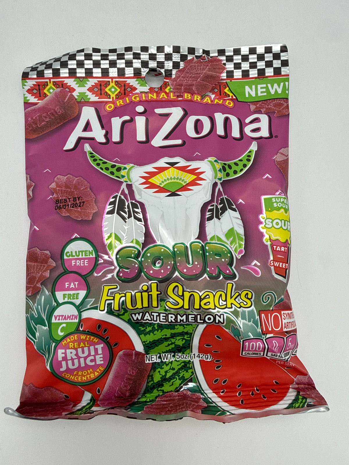 Arizona Sour Watermelon Fruit Snack 12/5oz 142g