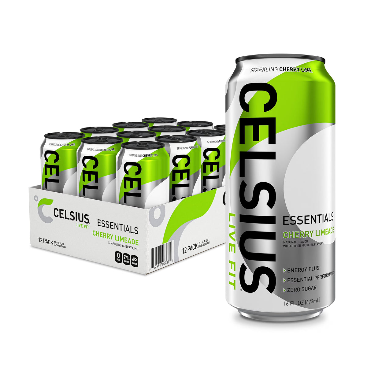 Celsius Cherry Limeade 12/16oz