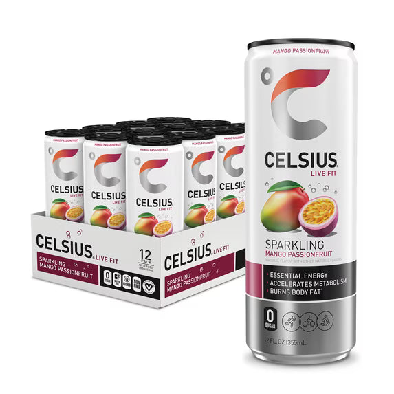 Celsius Energy Drink Sparkling Mango Passi 12/12oz
