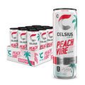 Celsius Energy Drink Peach Vibe Sparkling  12/12oz