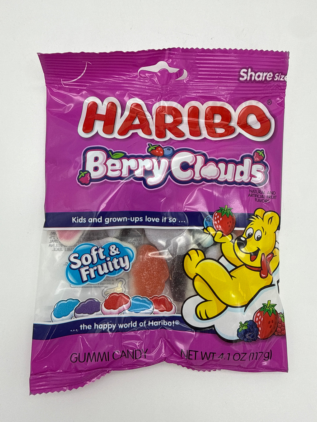 Haribo Berry Clouds 12ct/4oz Soft & Fruity