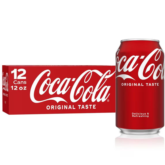 Coca Cola Cans 12/12oz (144oz) (4.26L)