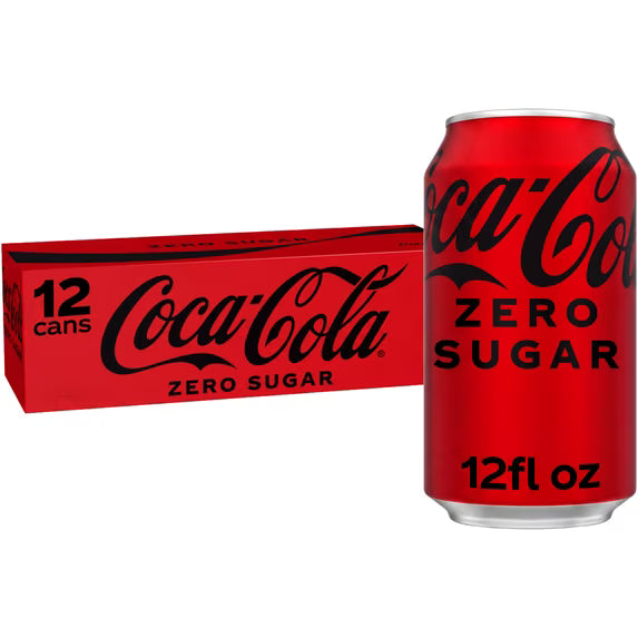 Coca Cola Zero Cans 12/12oz (144oz) (4.26L)