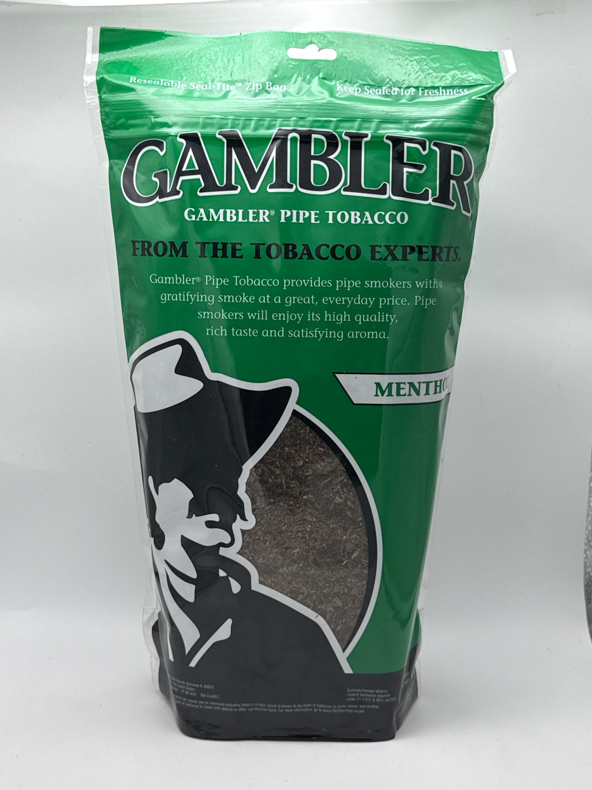 Gambler Pipe Tobacco Menthol Bags 16oz