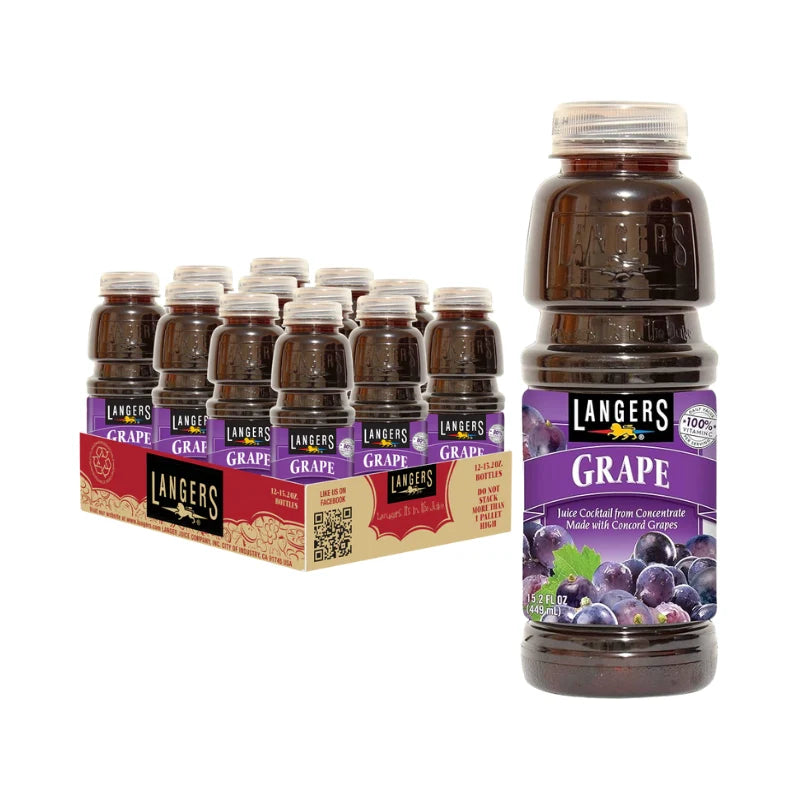 Langers Grape Juice 12/16oz LANG16