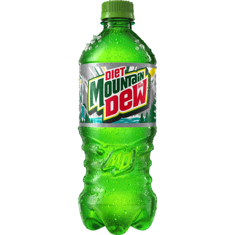 Diet Mountain Dew 24ct/20oz (591mL) (1.25pt)