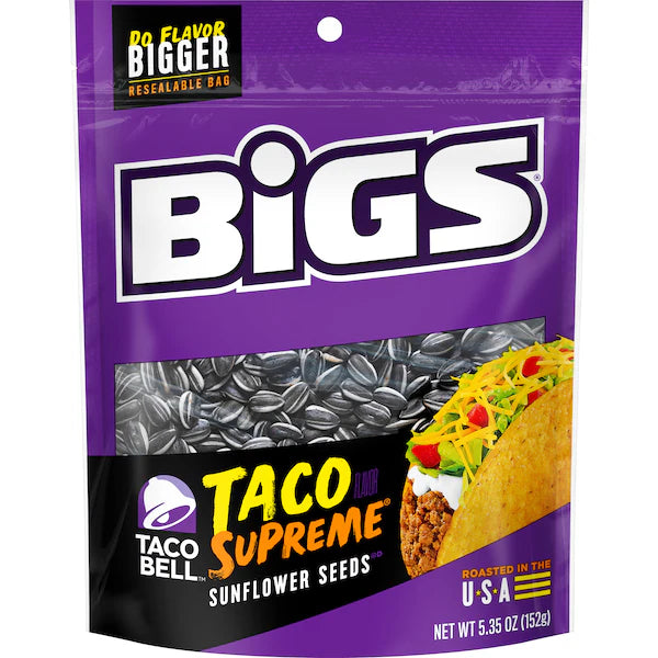 Bigs Sunflower Seeds Taco Bell 12/5.35oz Bags
