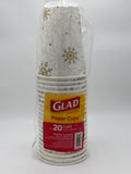 Glad Paper Cups Snow Flake 20/12oz