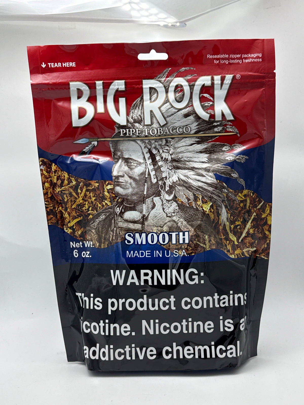Big Rock Pipe Tobacco Smooth 6oz