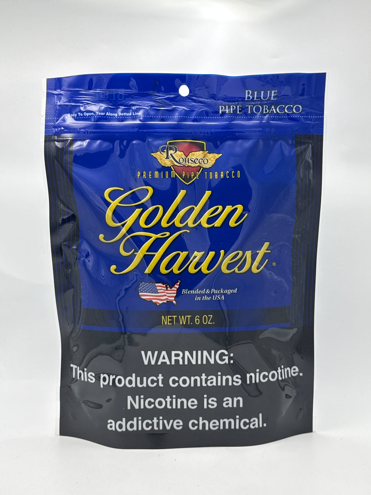 Golden Harvest Pipe Tobacco Mild Blend 6oz Bags