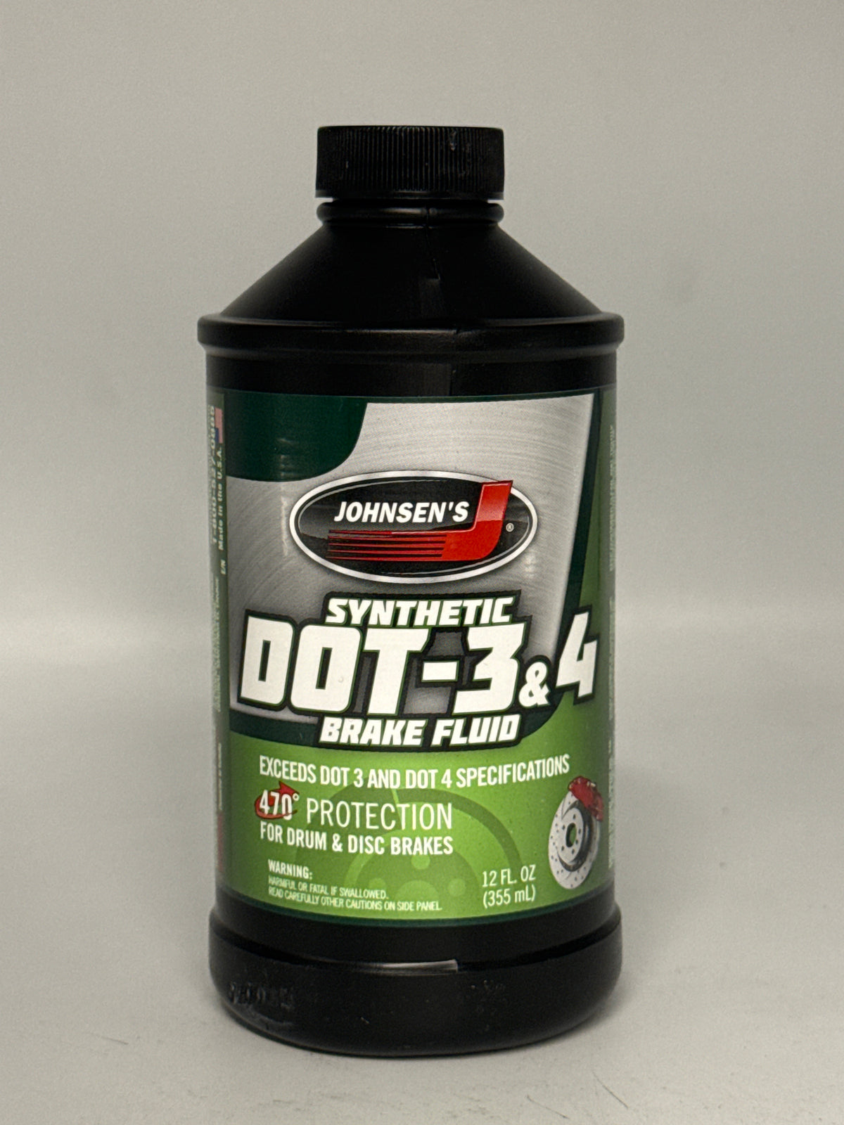 Johnsen's Dot 3 & 4 Brake Fluid 12oz