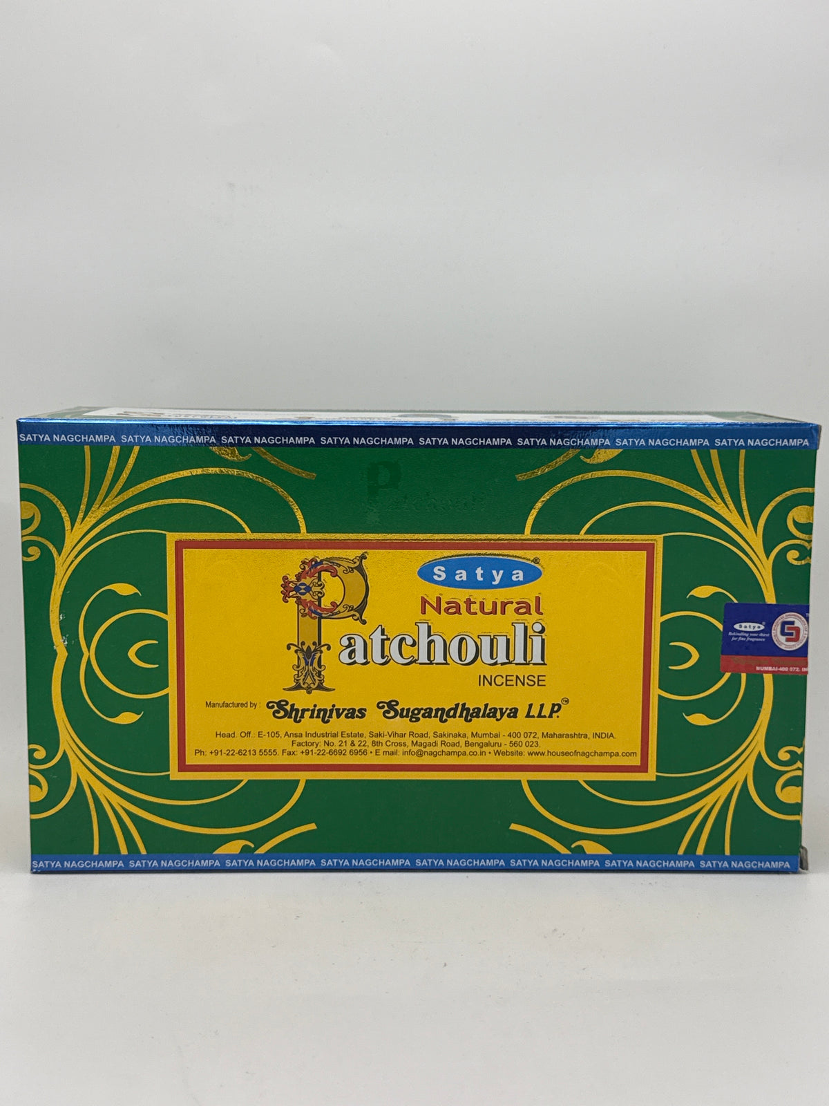 Satya Patchouli Incense 12ct