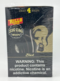 Zig Zag 'Rillo Size 15/4pk Black Cigar Wraps