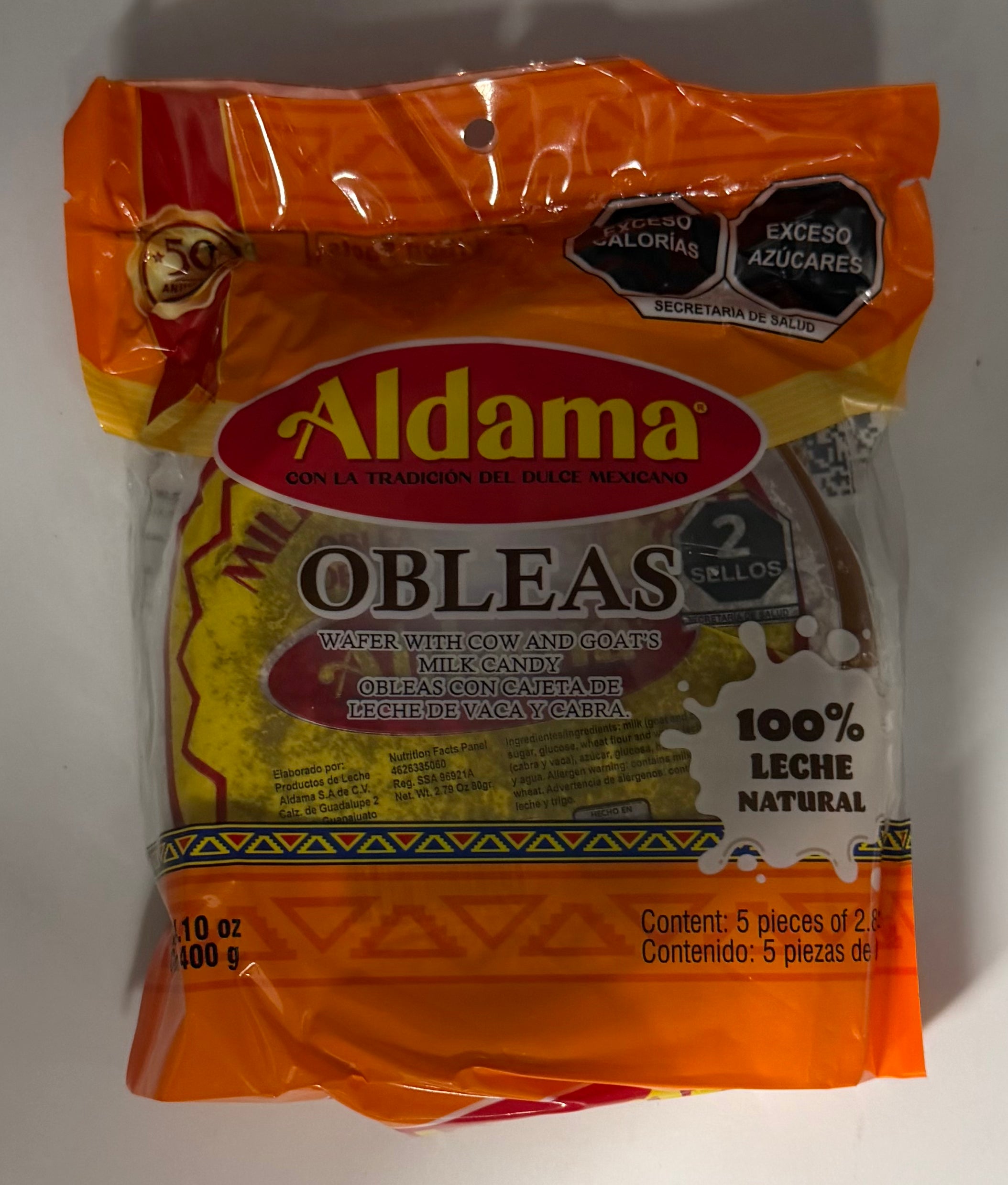 Aldama Large 400gr 5ct Net Wt 13.93oz