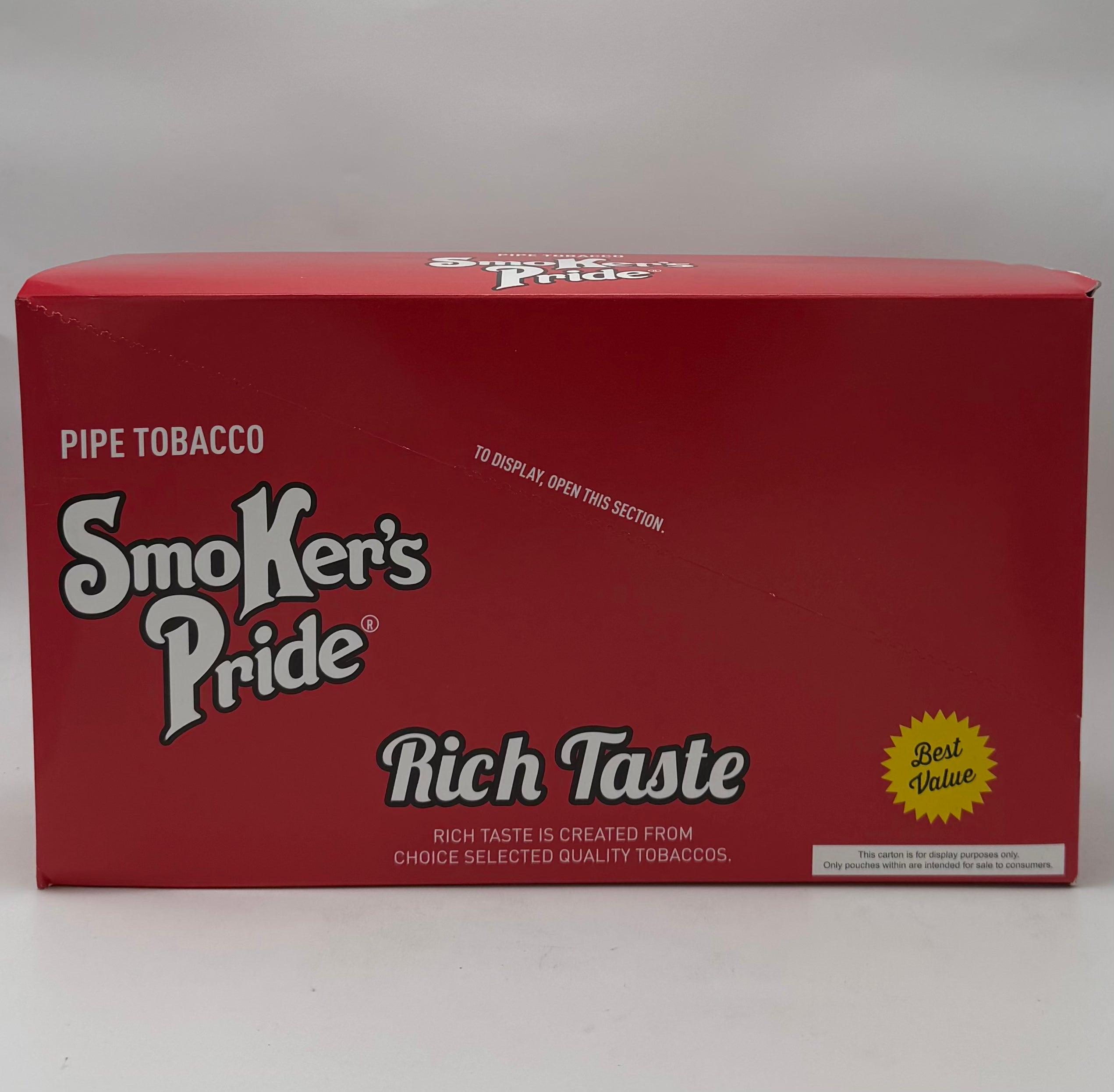 Smoker's Pride Pipe Tobacco Rich Taste 12/.65oz