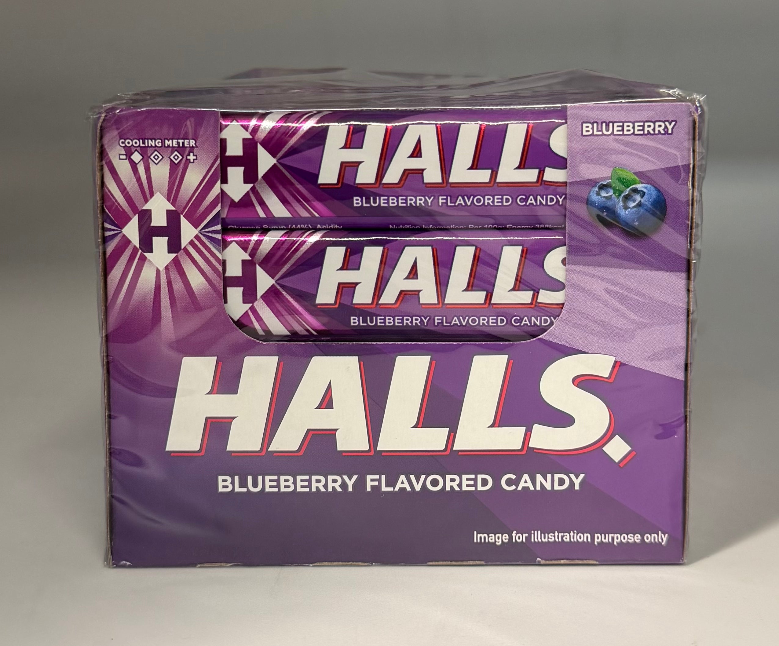 Halls (Import) Blueberry 680g 20/34g