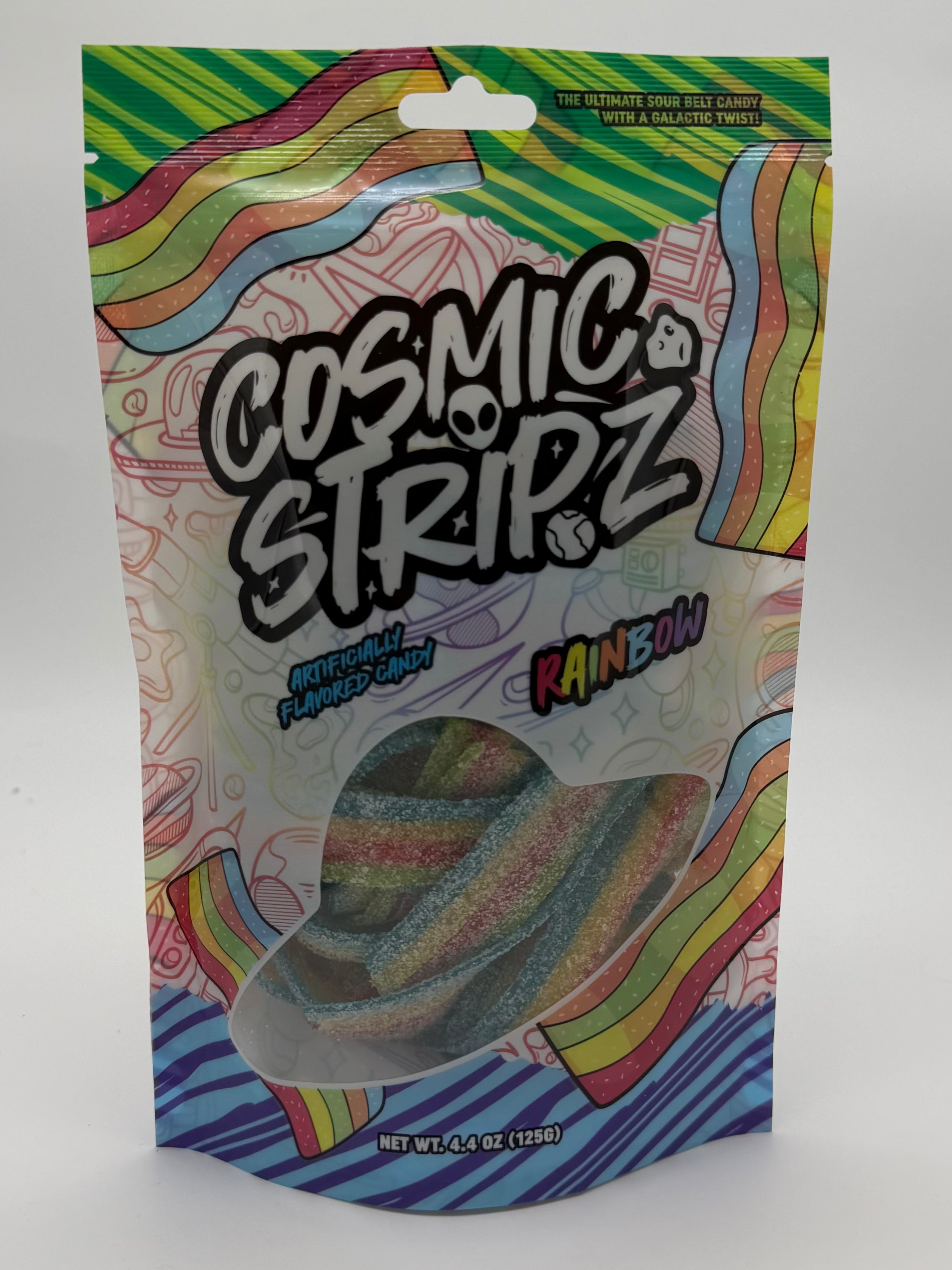 Cosmic Strips Rainbow 4.4oz Candy