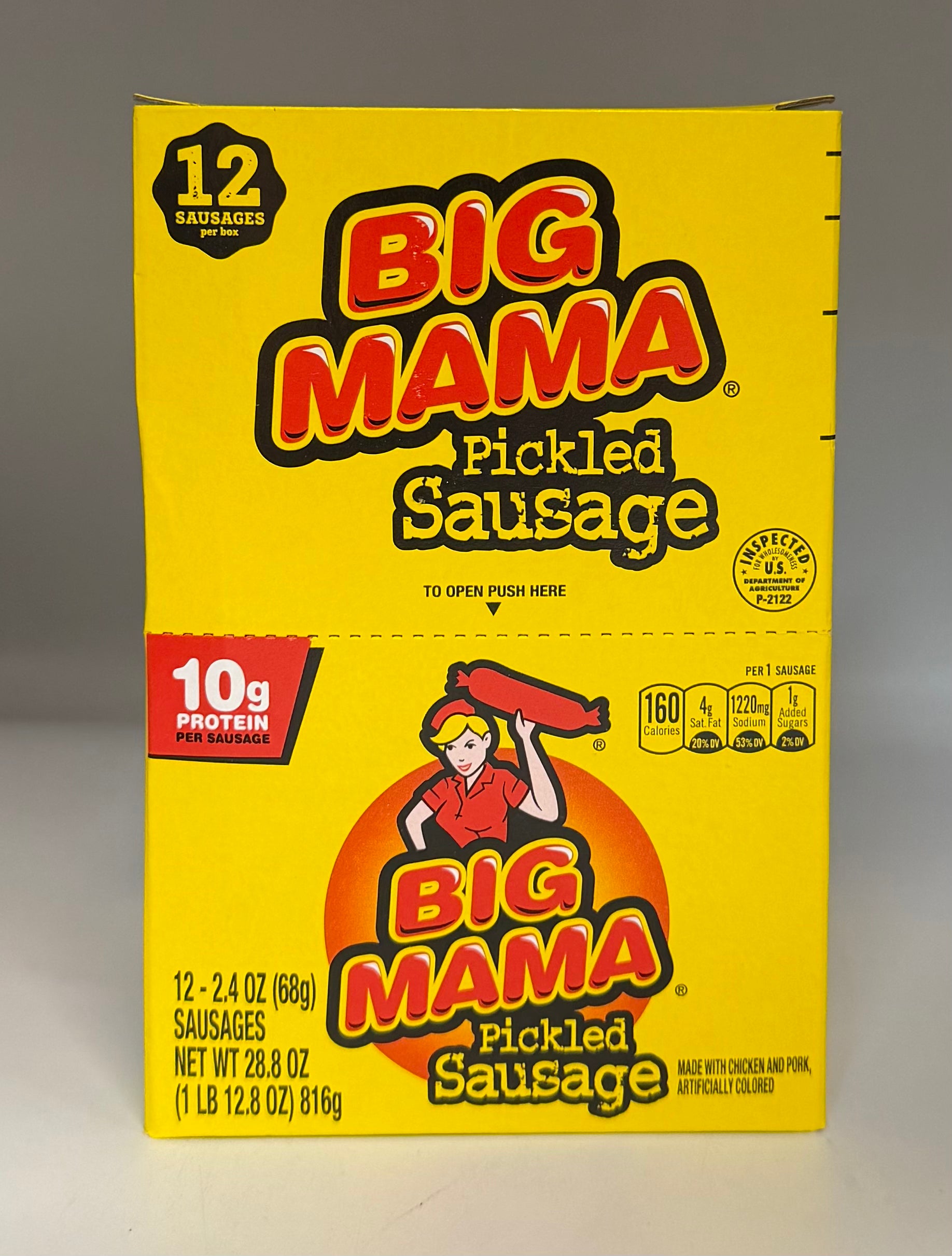Big Mama Pickled Sausage 12ct/2.4oz(68g)