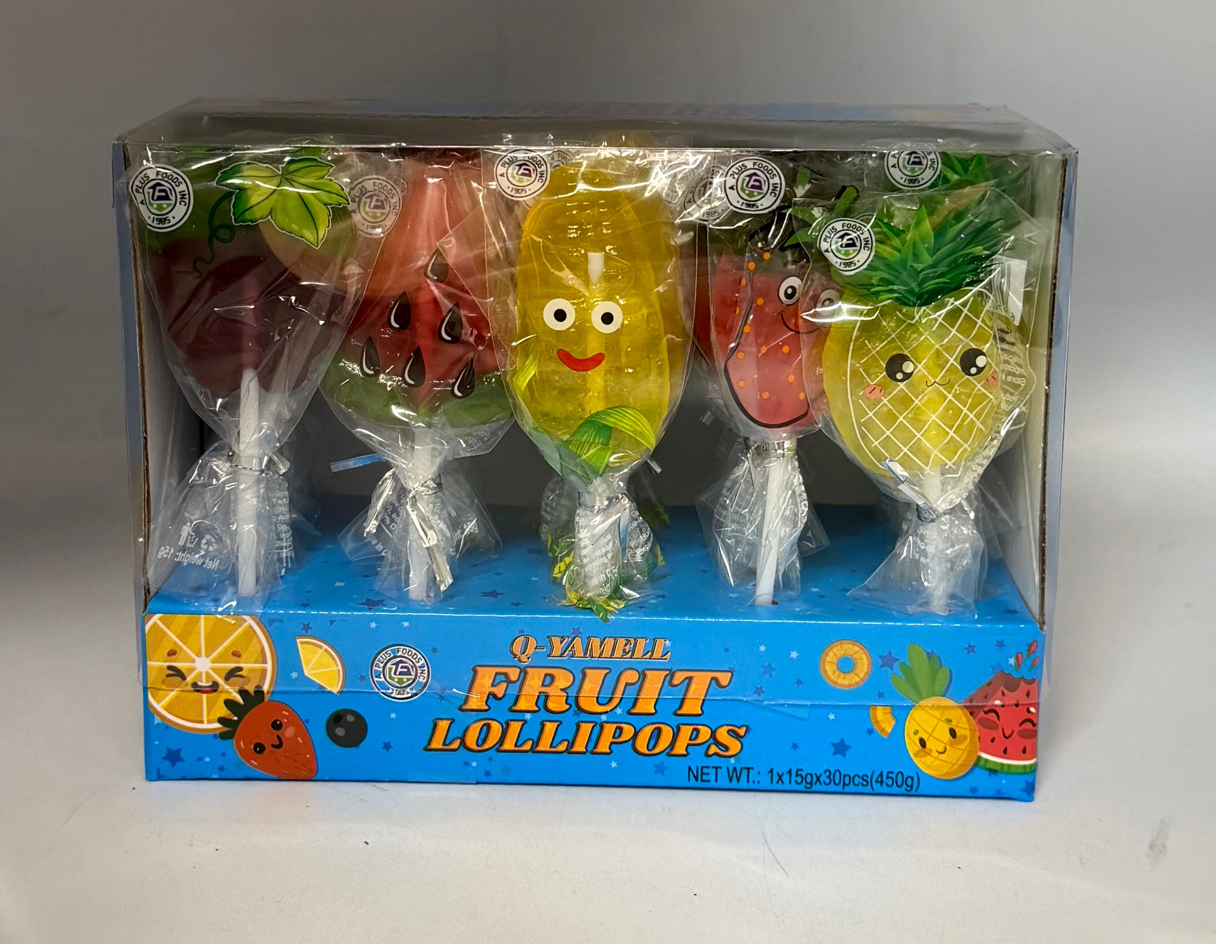Q-Yamell Fruit Lollipop 30ct