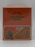 Zig-Zag 2/$.99 1 1/4 Unbleached Cones 24ct