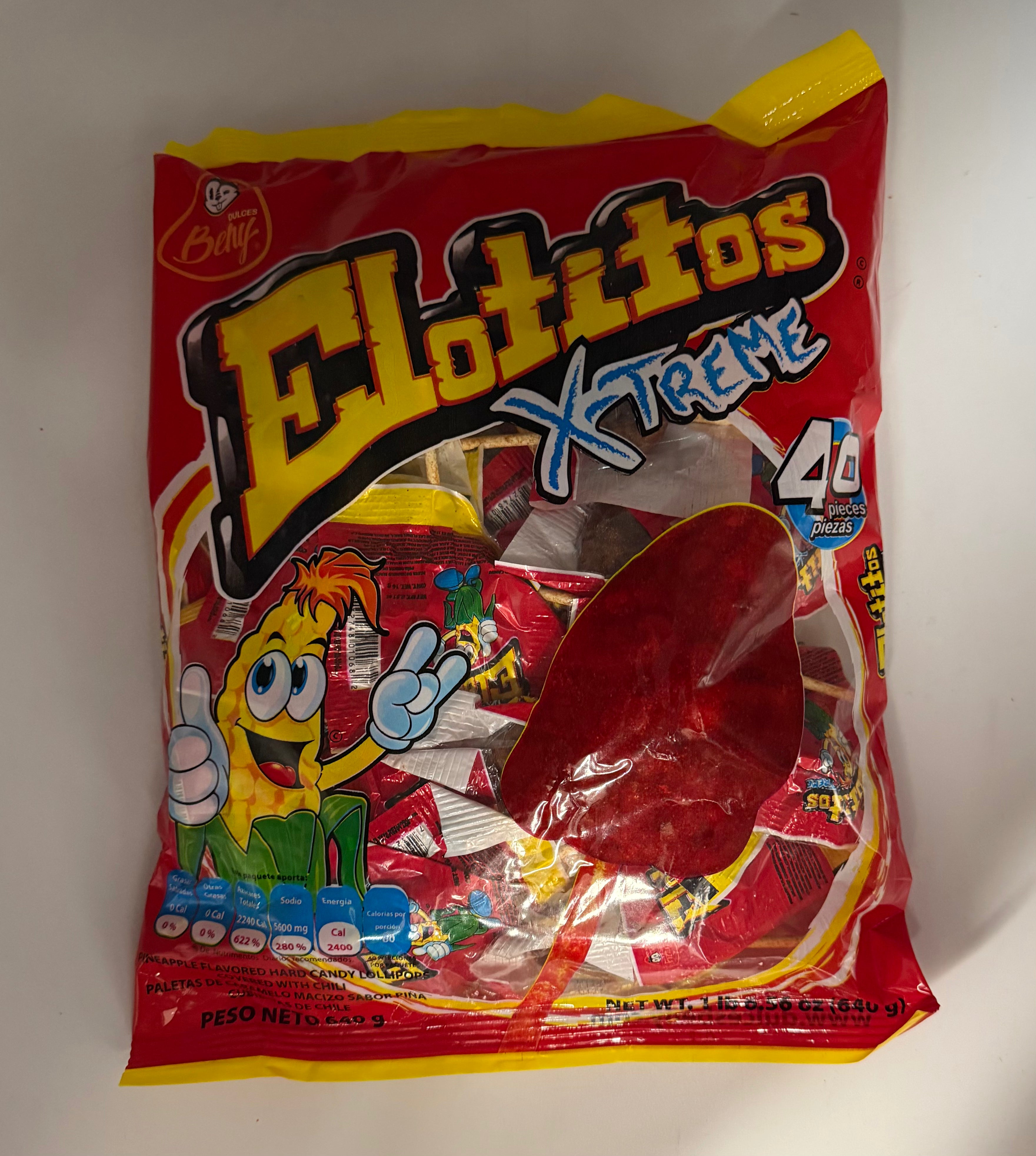 Beny Elotitos Lollipops Bags 40ct Net Wt 1lbs