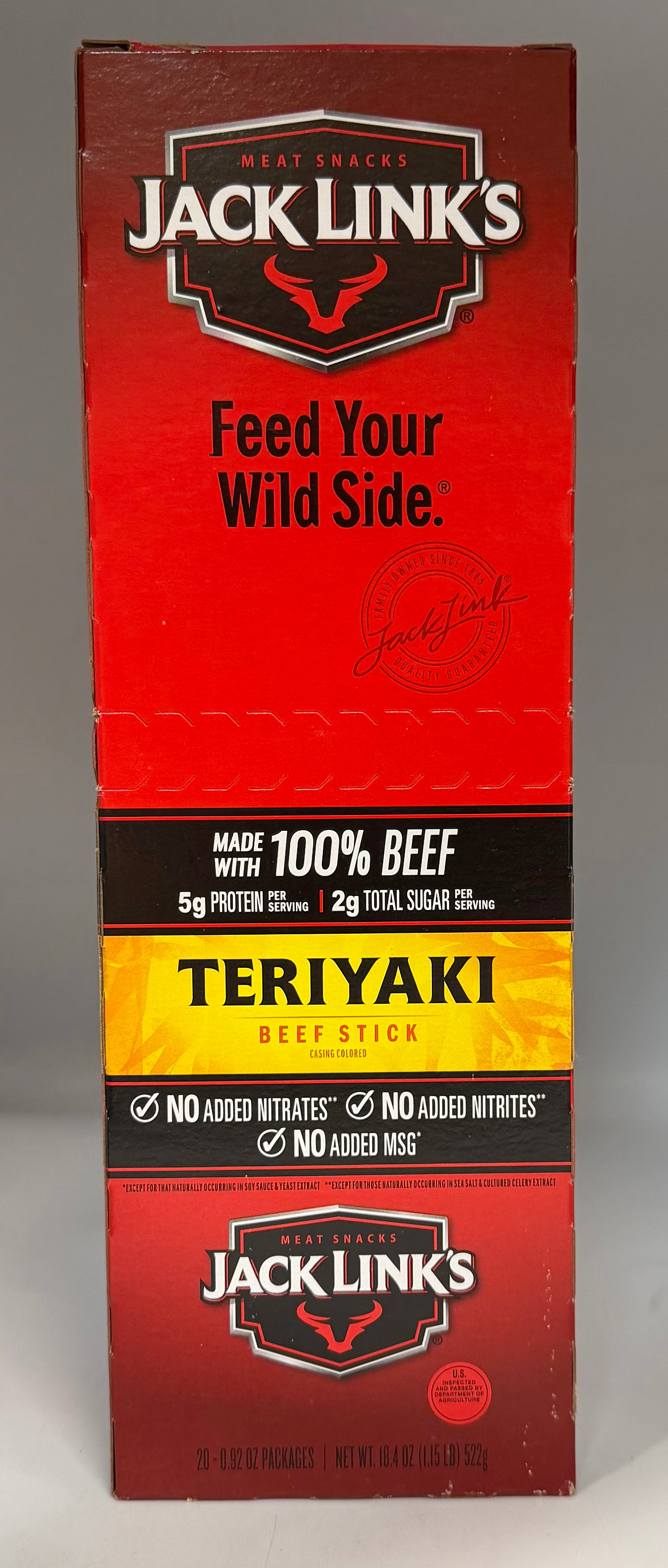 Jack Links Teriyaki Meat Stick 20ct 20/0.92oz