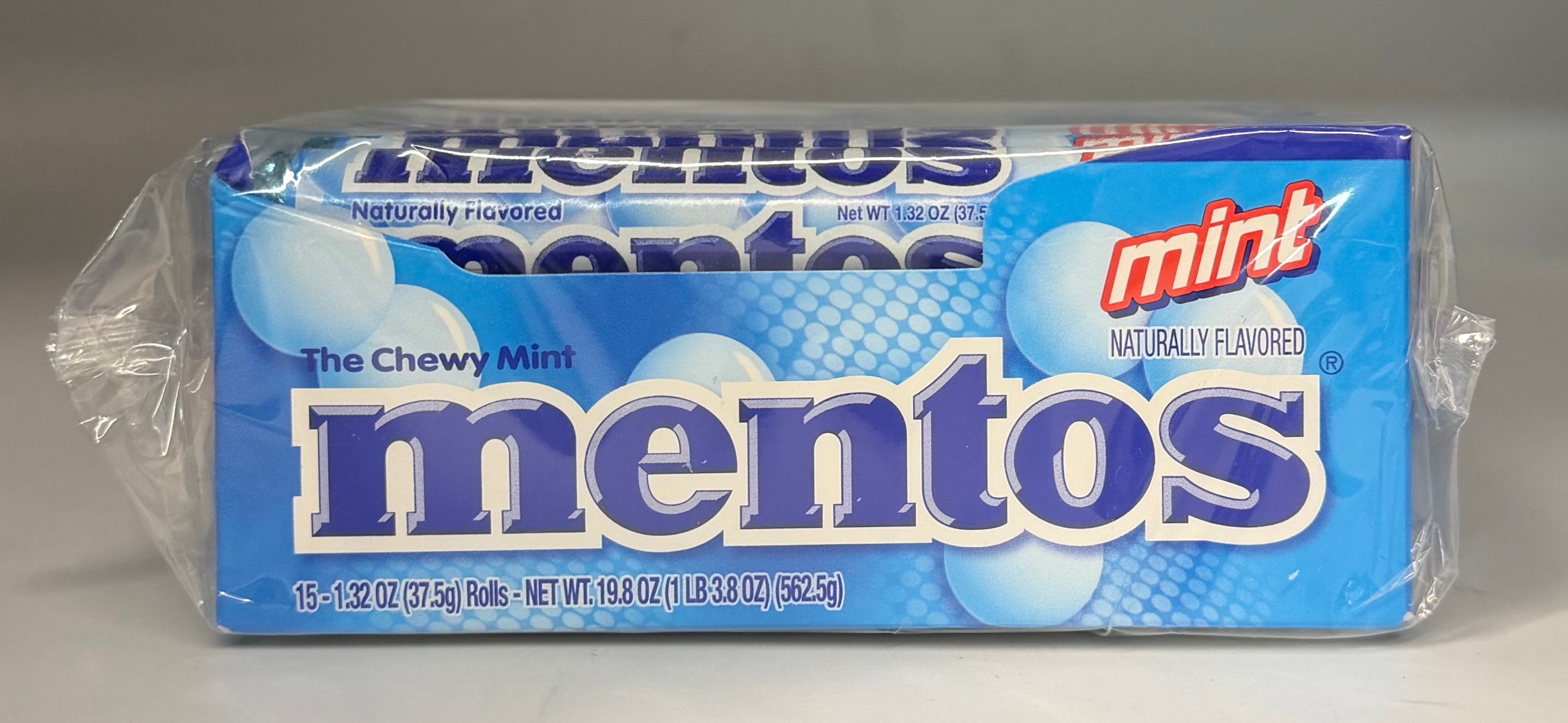 Mentos Mint 15/1.32oz Chewy Mint Net Wt 19.8oz