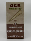 OCB Organic Hemp 1-1/4 Unbleached Hemp Cone 24/6pk