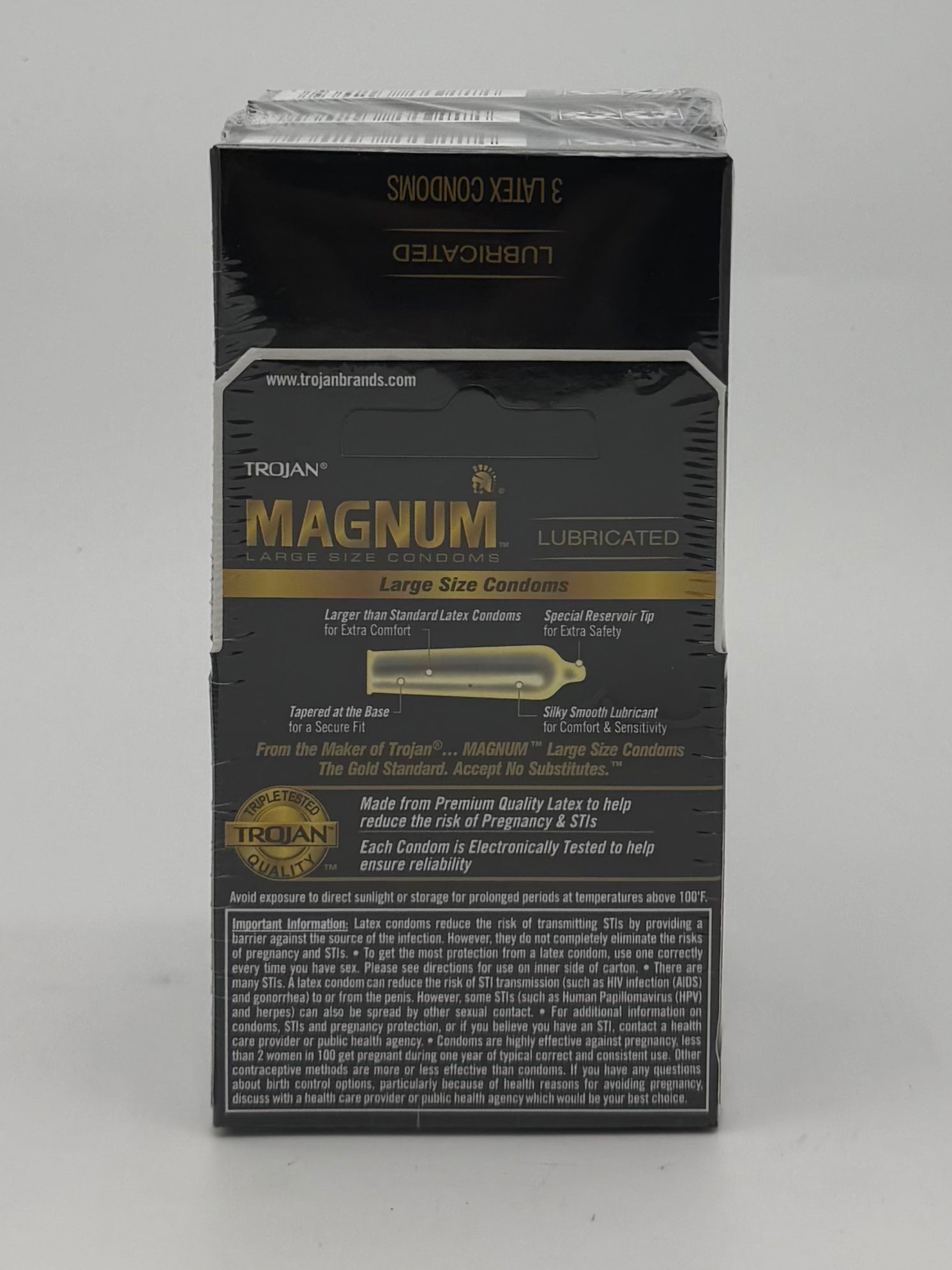 Trojan Magnum Lubricated Condoms 6/3pk