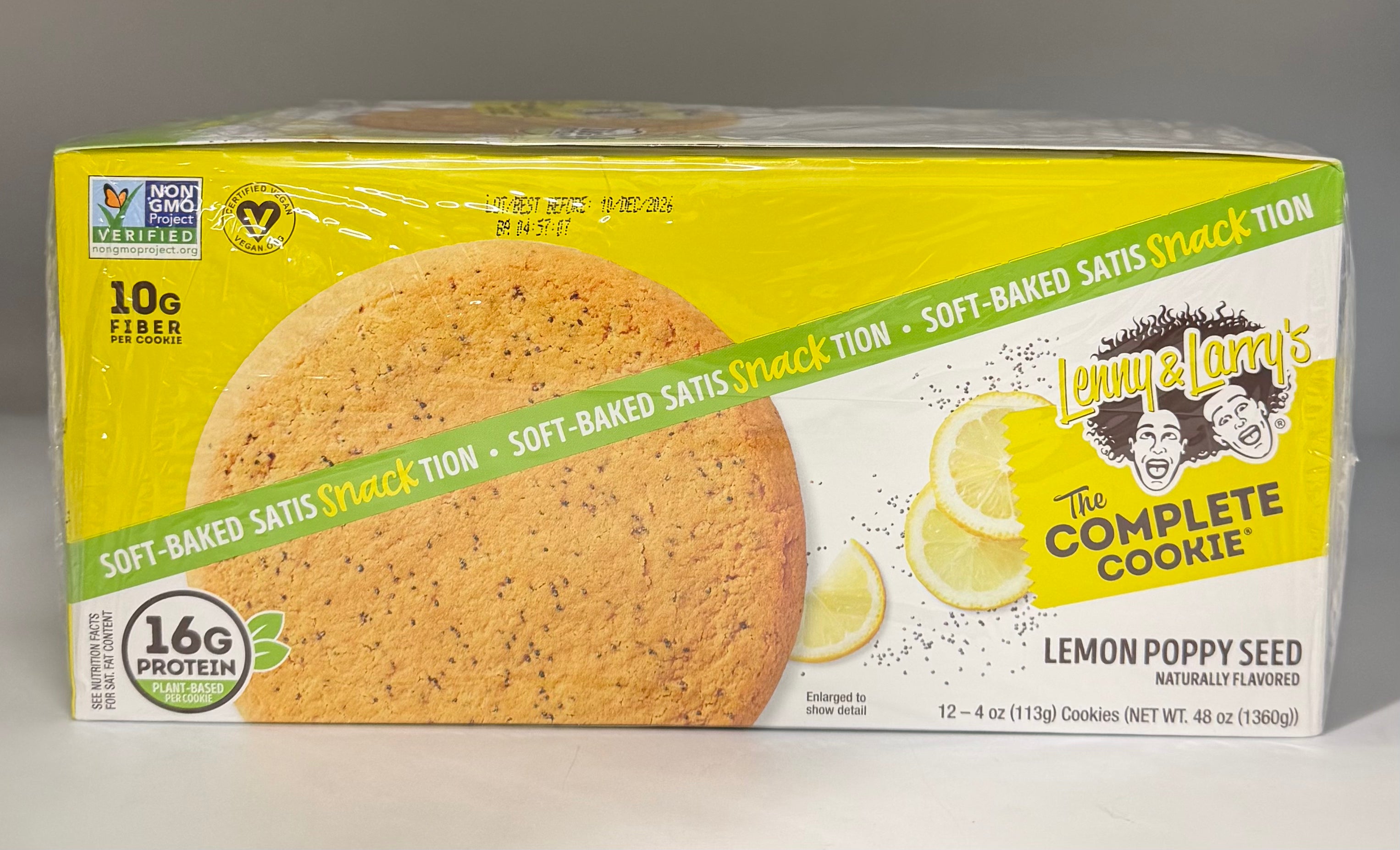 Lenny & Larry's Cookies Lemon Poppy Seed 12/4oz