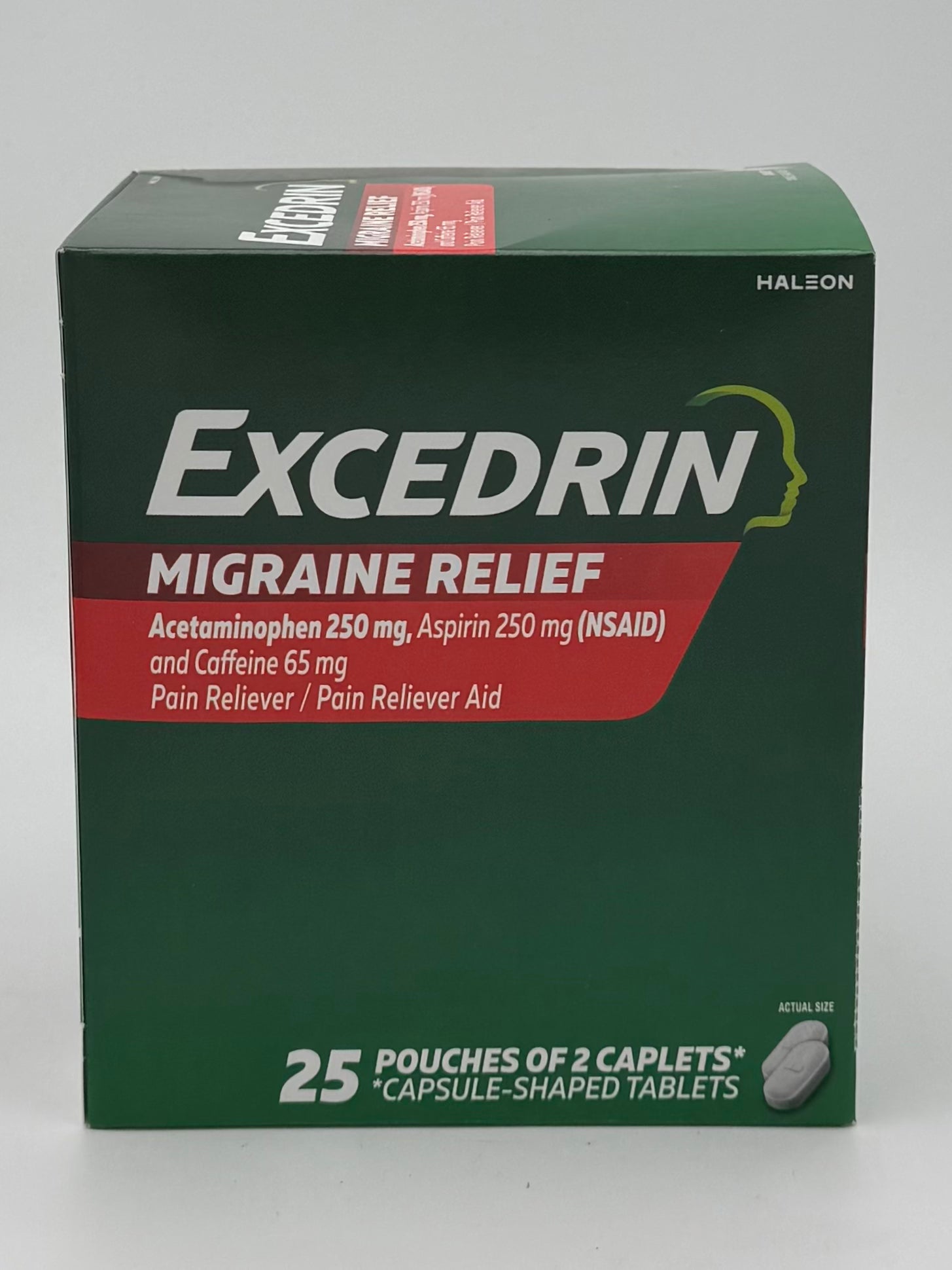 Excedrin Extra Strength Single 2 Caplets 30ct