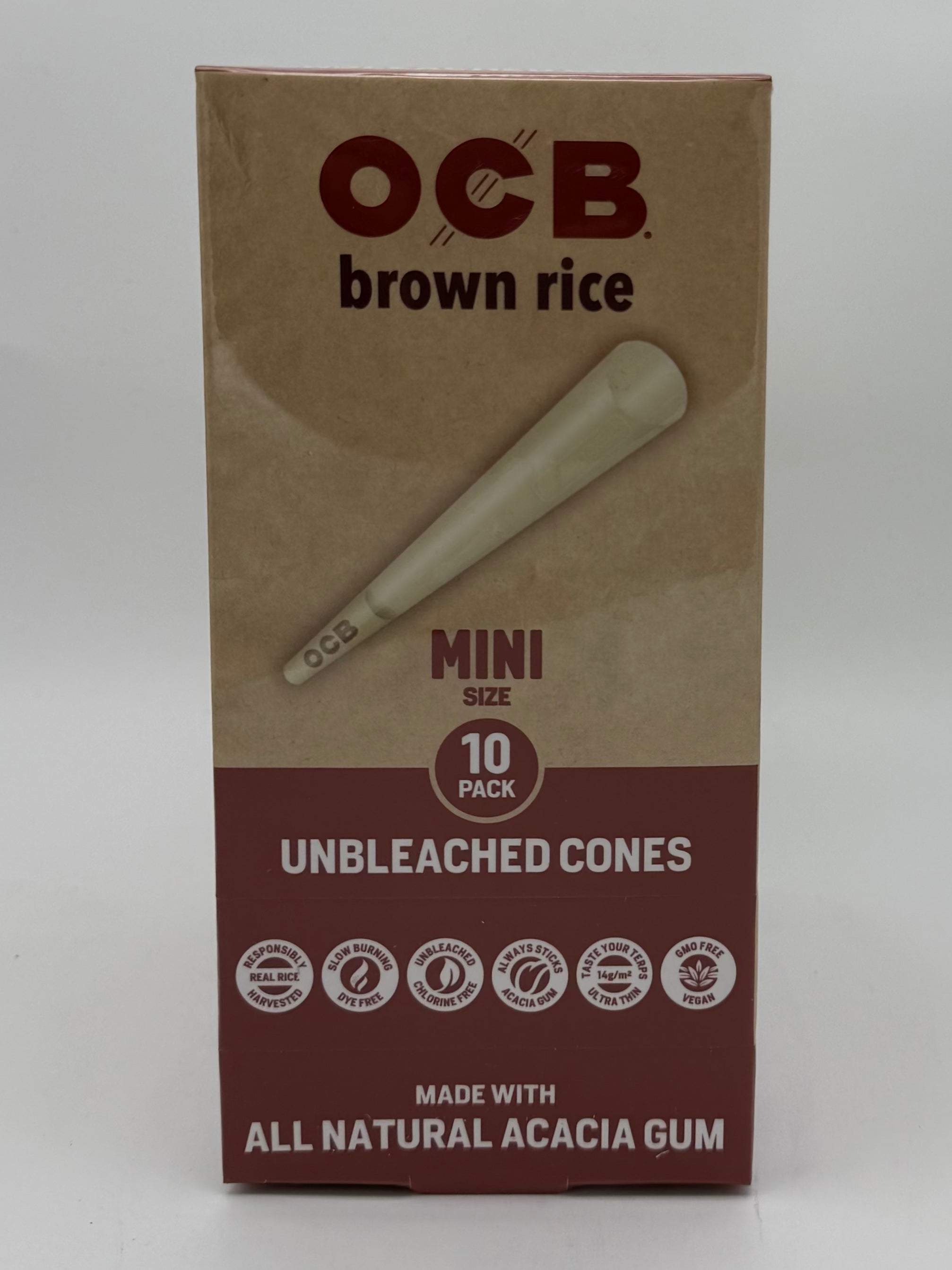 OCB Mini Size Brown Rice Cones 24/10pk