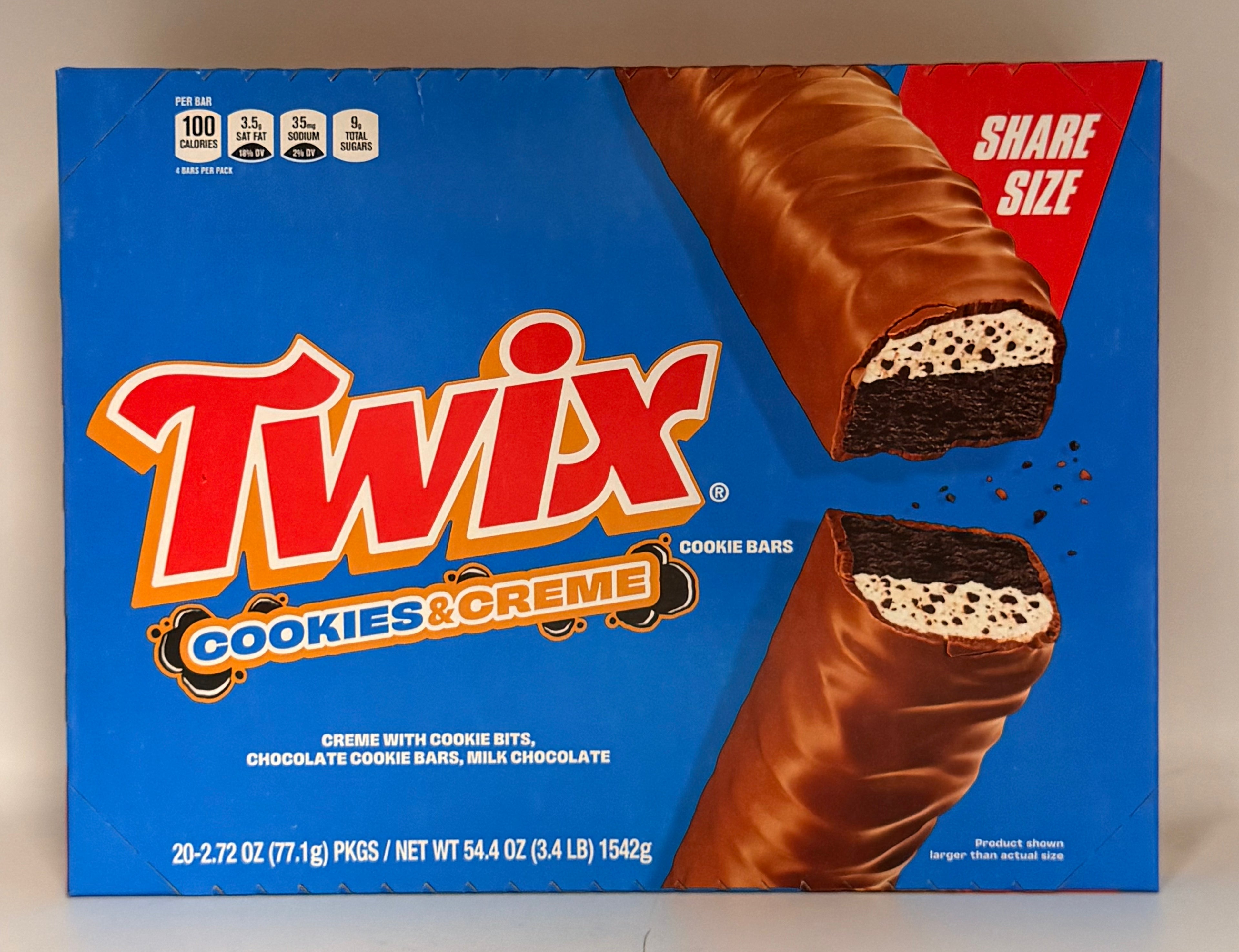 Twix Cookies & Creme 4 To Go Bars King Size 20ct