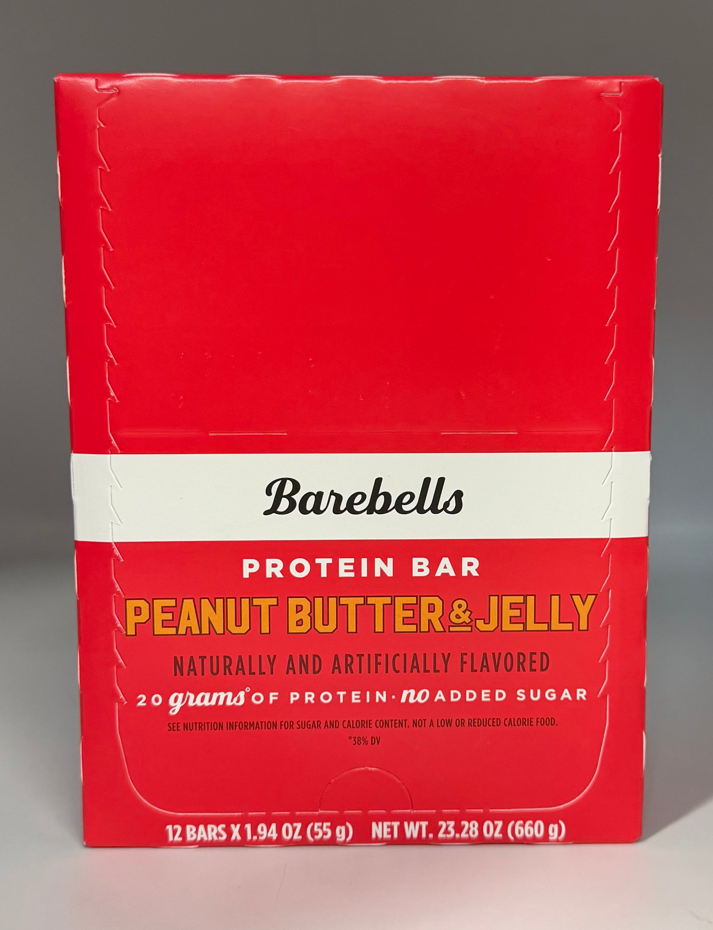 Barebells Peanut Butter & Jelly Protein Bar 12ct