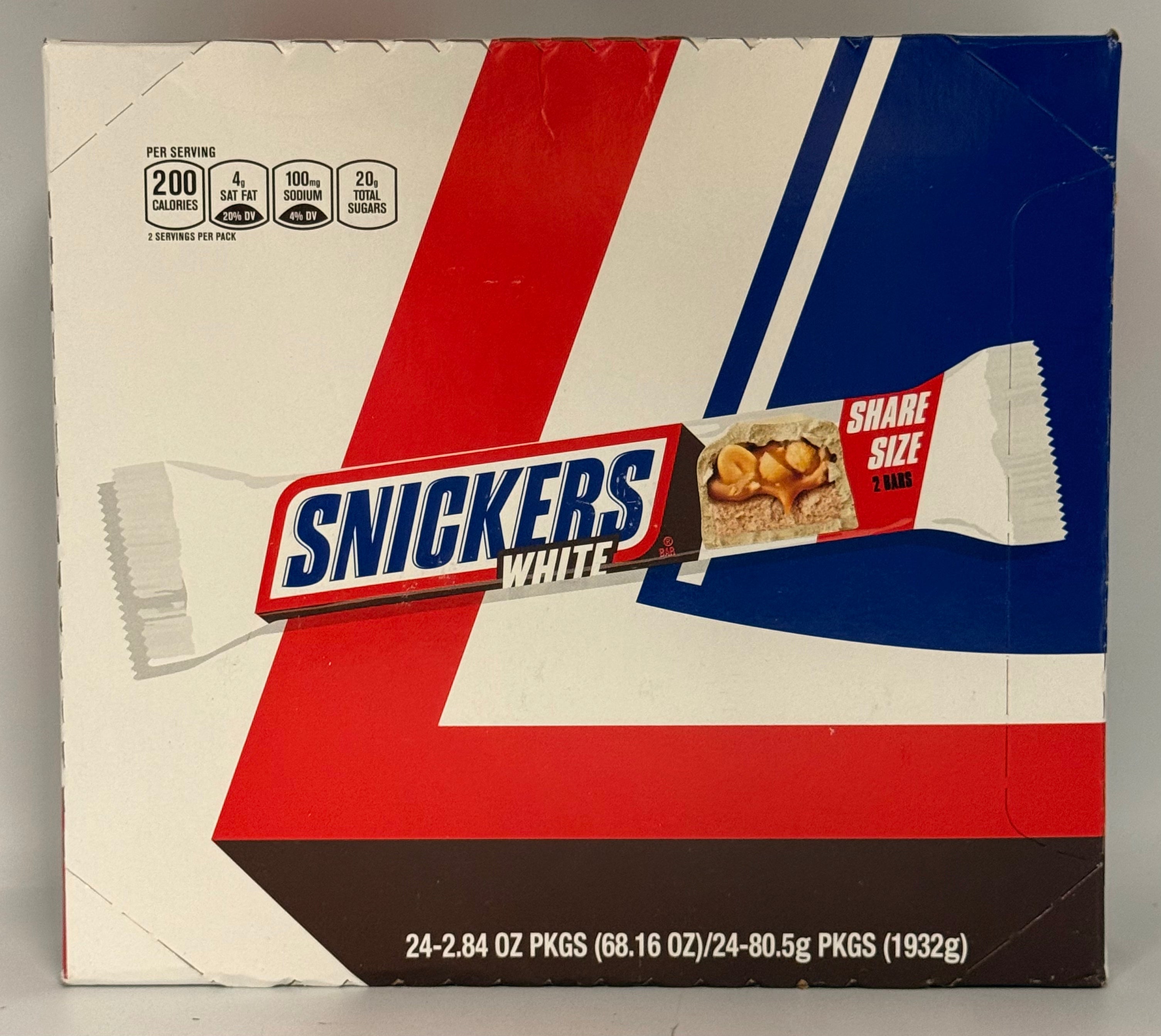 Snickers White 2/24-2.84oz(68.16oz)24-80.5g(1932g)